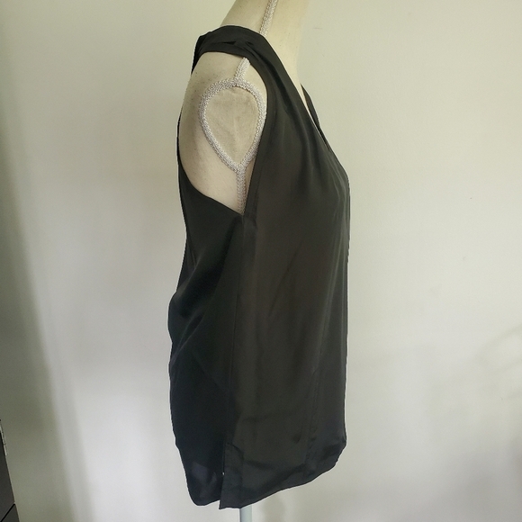 Helmut Lang Black Scoop Neck Halter Knot Tank Top - Picture 8 of 10